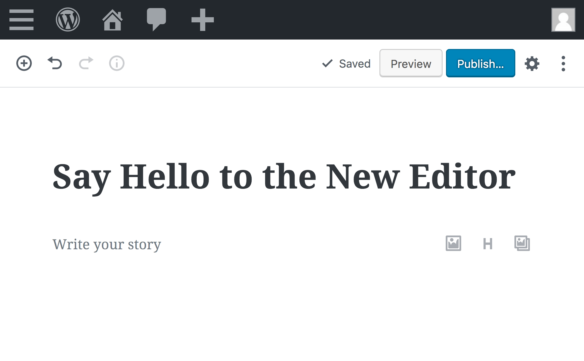 New Gutenberg WordPress Editor