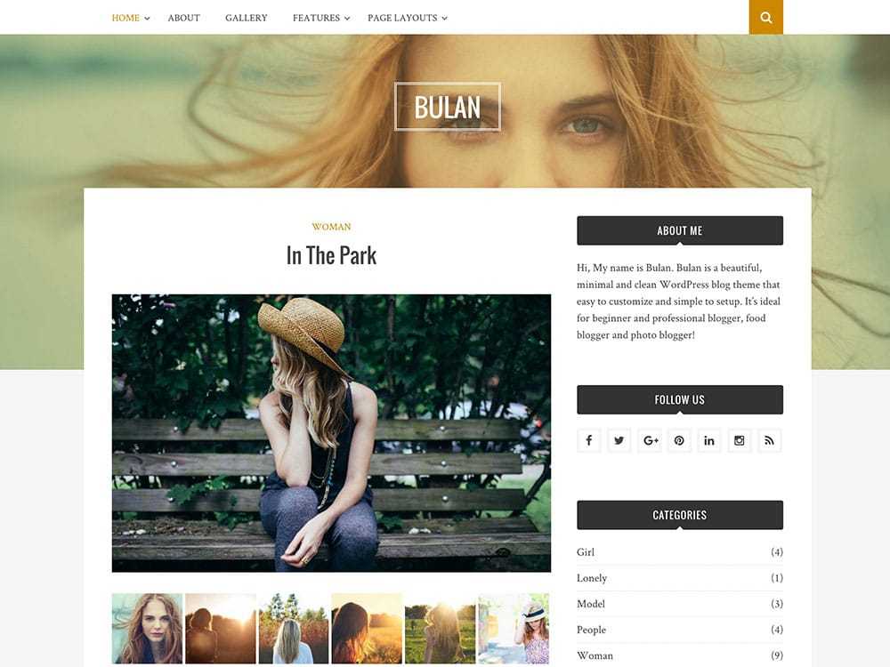 Bulan Free WordPress Theme