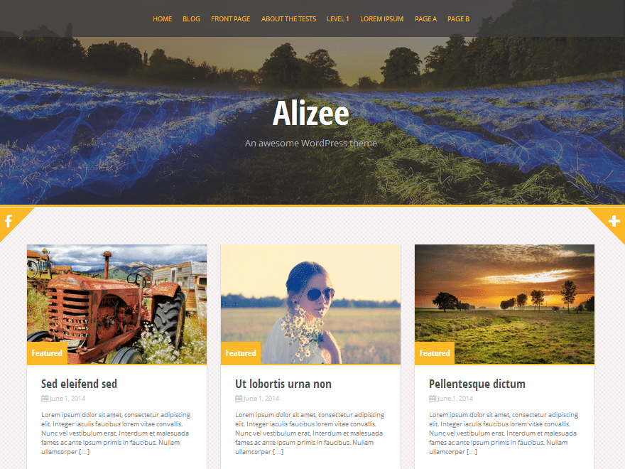 alizee Free WordPress Theme