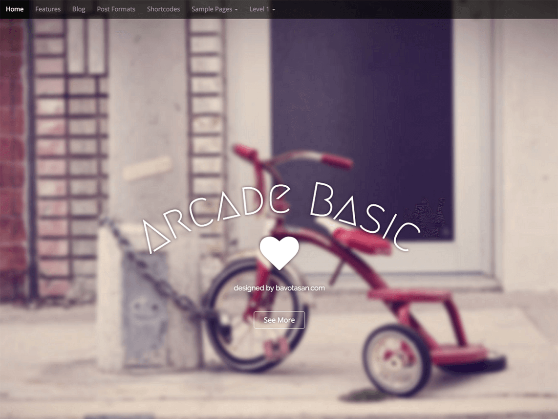 arcade basic Free WordPress Theme