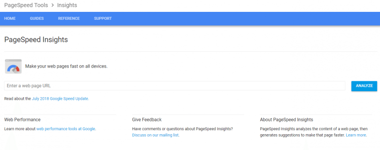Google Page Speed Insights