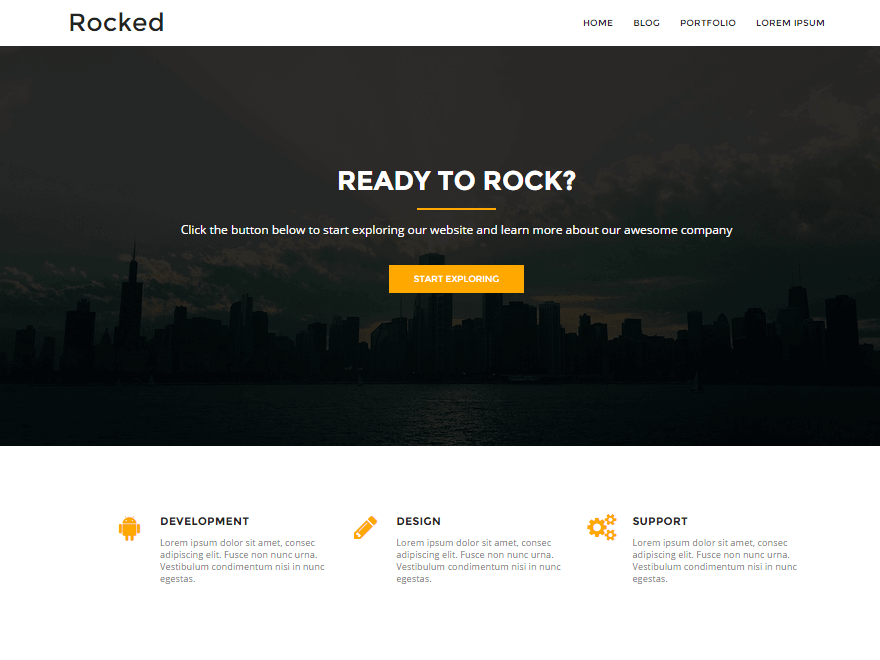 rocked Free WordPress Theme