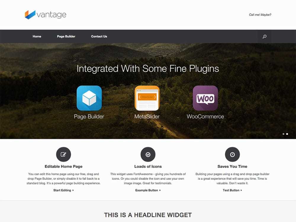 vantage Free WordPress Theme