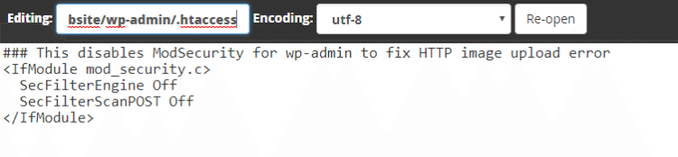 new .htaccess file 