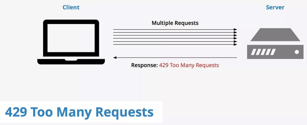 How to resolve 'too many requests' error from the server?