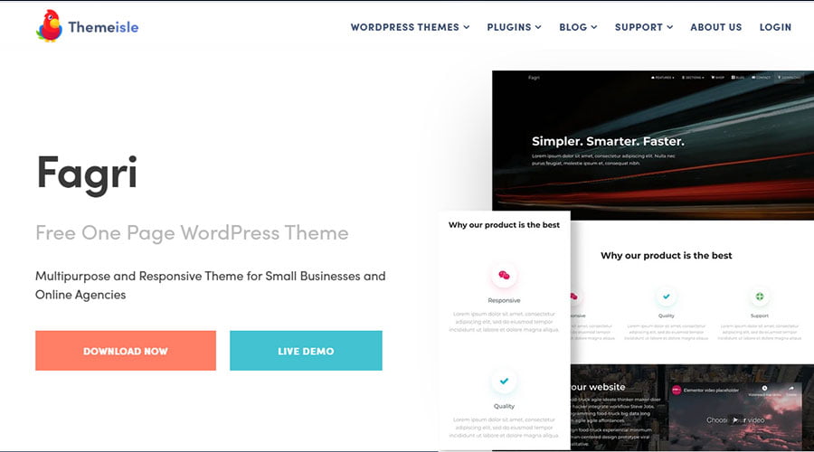 Fagri wp theme