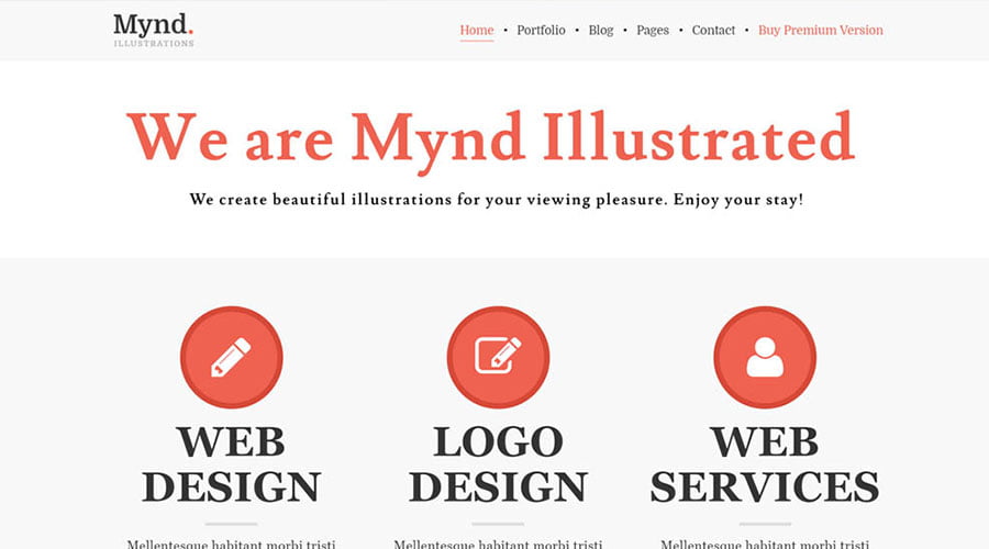 Mynd wp theme