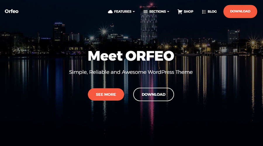 Orfeo wp theme