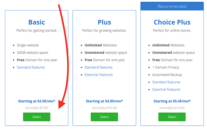 Bluehost-basic