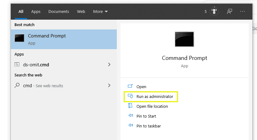 command prompt